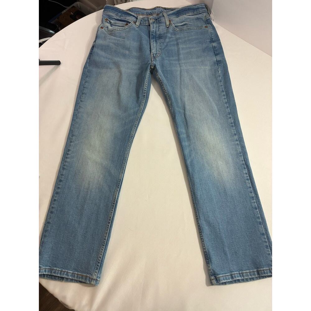 Levi’s 514 Men’s Straight Fit Jeans 34x28 Light Wash Denim Classic Look